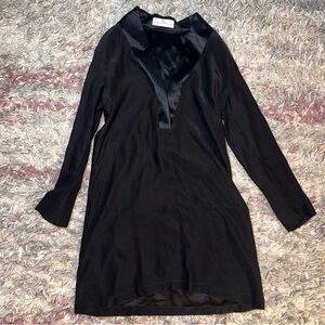 Amanda Uprichard black silk dress S
